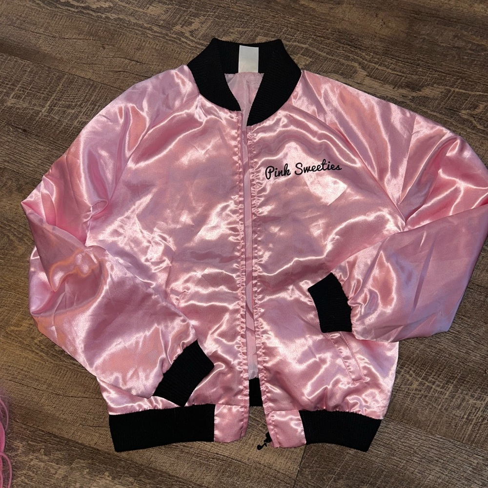 Pink Sweeties Women's Pink Satin Jacket - Picture 2 of 5